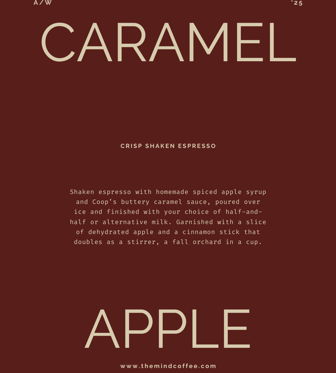 Caramel Apple fall drink poster