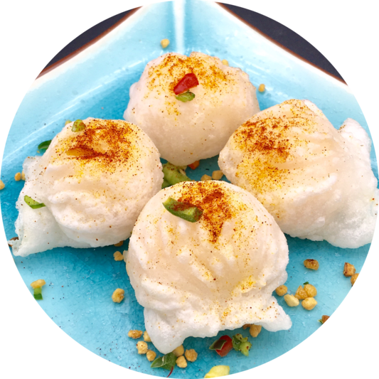 Deep Fried Shrimp Dumpling with Garlic