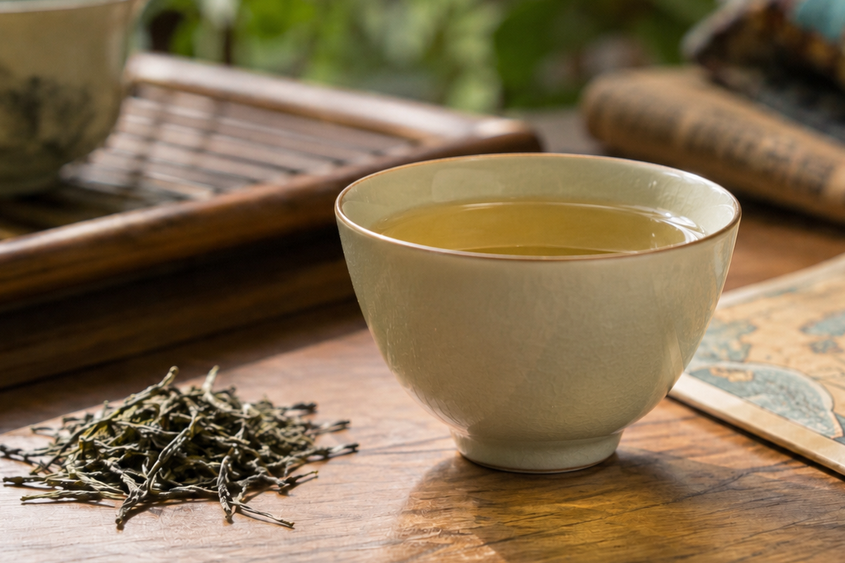 Sweet rice green tea